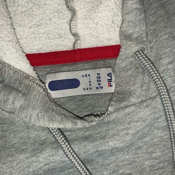 Grey FILA hoodie size M - Picture 2 of 4